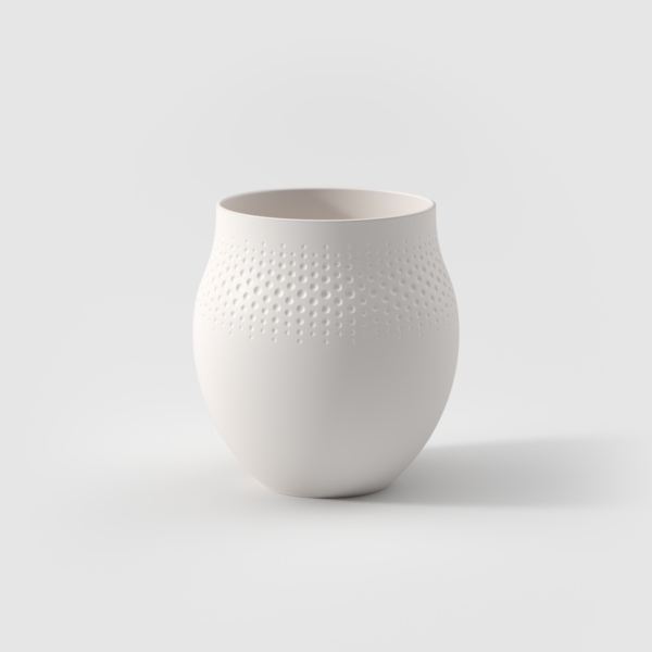 Collier Perle – вазна, бела, 18 cm