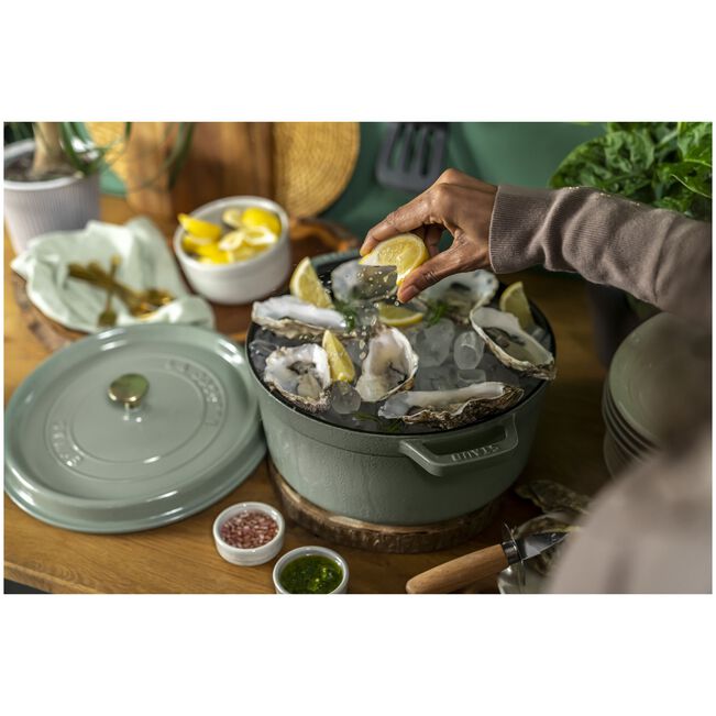 Staub La Cocotte – тенџере, 28 см, eucalyptus - слика 4