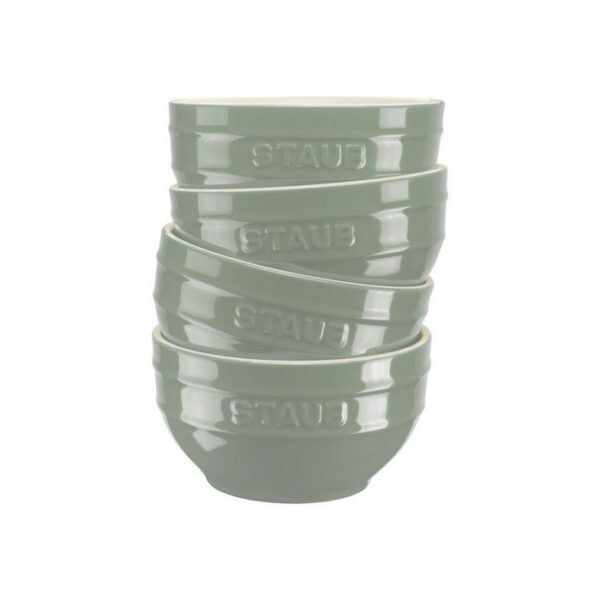 Staub, Ceramique – сет од 4 садови за готвење, 12cm, Eucalyptus