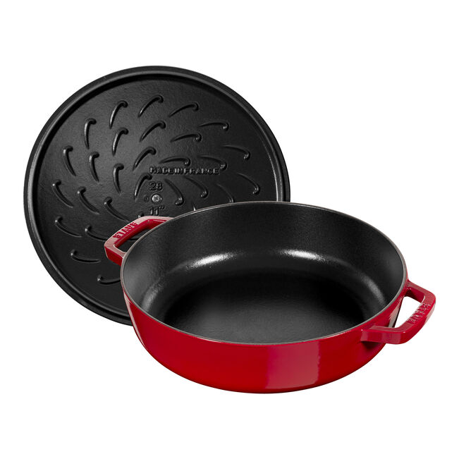 Staub Braisers - сад за готвење, 24 см, cherry - слика 4