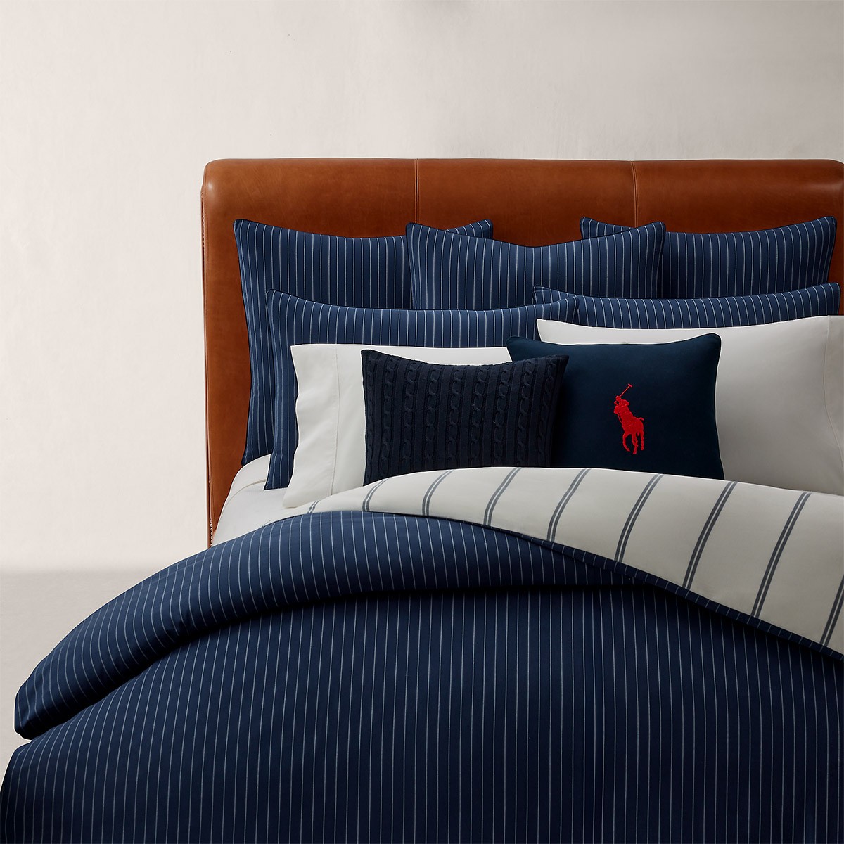 RALPH LAUREN KERRIGAN Navy – навлака за јорган