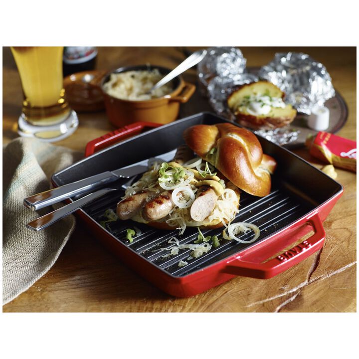 Staub, Grill Pan – грил тава, 23см, cherry