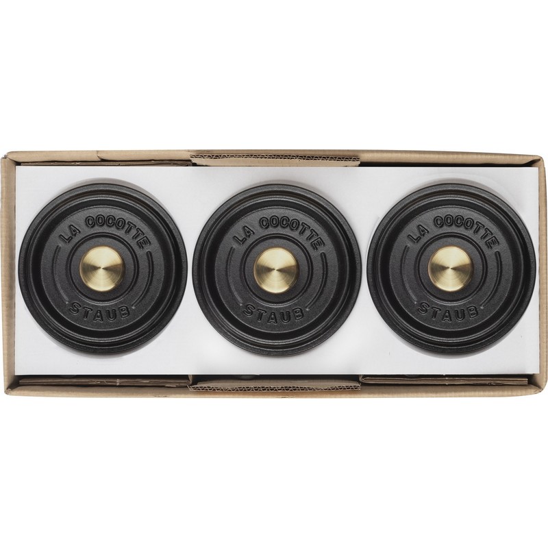 Staub, La Cocotte – сет од 3 тенџериња, 14см, Black