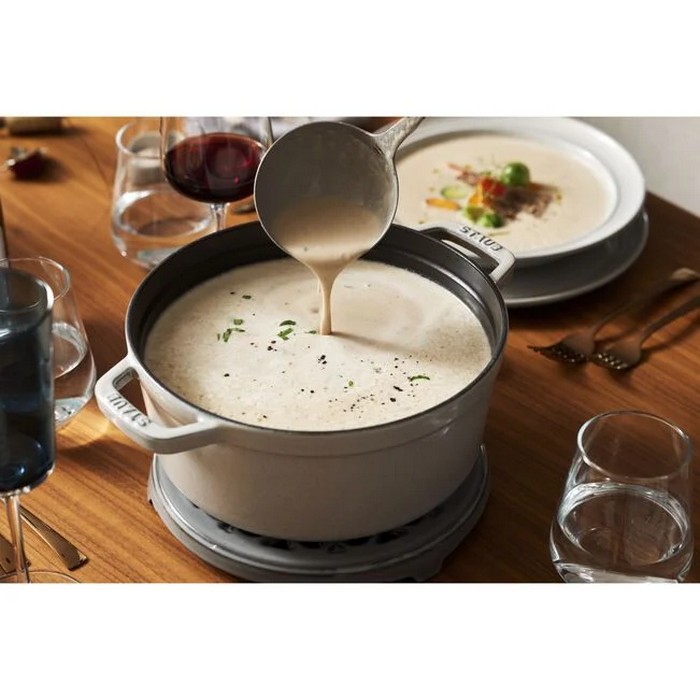 Staub La Cocotte - тенџере, 28 см, white truffle - слика 5