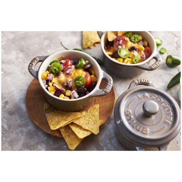 Staub, Ceramique – сет од 4 садови за готвење antique grey - слика 2