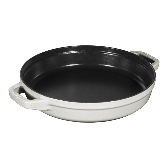Staub Stackable set - тенџере и тава со капак, 24 см, white truffle - слика 8