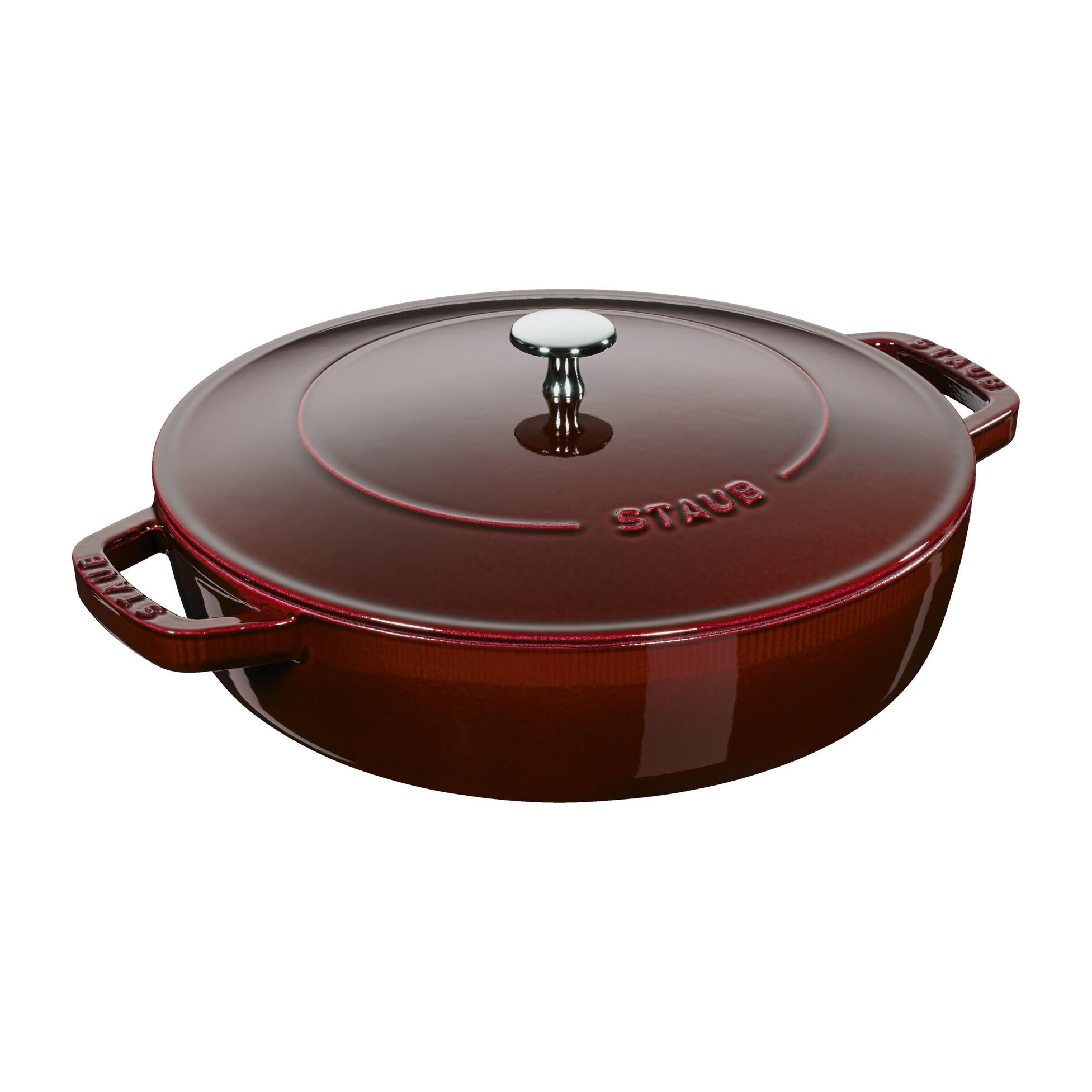 Staub Braisers – сад за готвење, 24 см, grenadine red