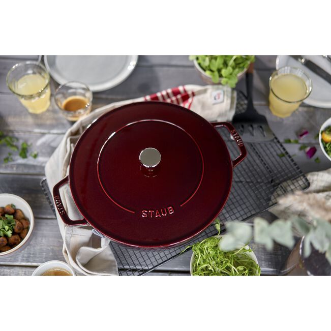 Staub Braisers – сад за готвење, 24 см, grenadine red - слика 2